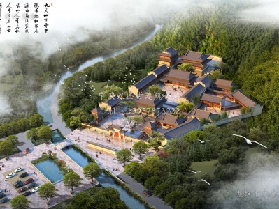 新昌资教寺总体建筑规划方案图